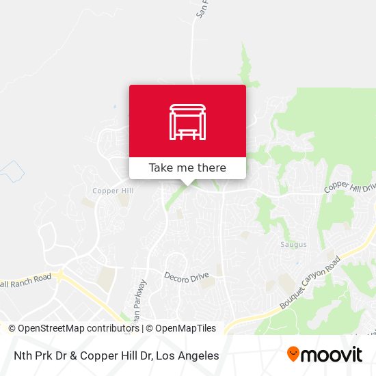 Nth Prk Dr & Copper Hill Dr map