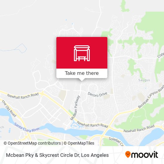 Mcbean Pky & Skycrest Circle Dr map