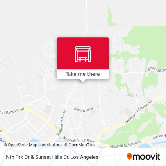 Nth Prk Dr & Sunset Hills Dr map