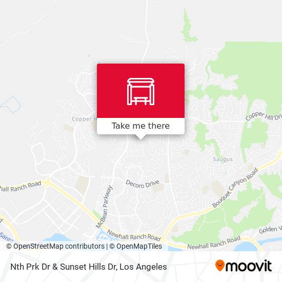 Nth Prk Dr & Sunset Hills Dr map
