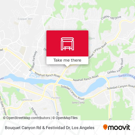 Bouquet Canyon Rd & Festividad Dr map
