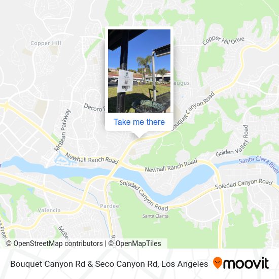 Bouquet Canyon Rd & Seco Canyon Rd map