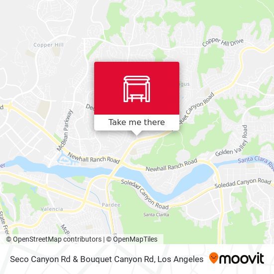 Mapa de Seco Canyon Rd & Bouquet Canyon Rd