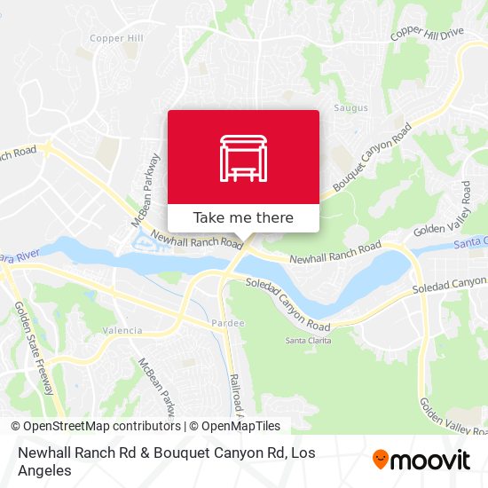 Newhall Ranch Rd & Bouquet Canyon Rd map