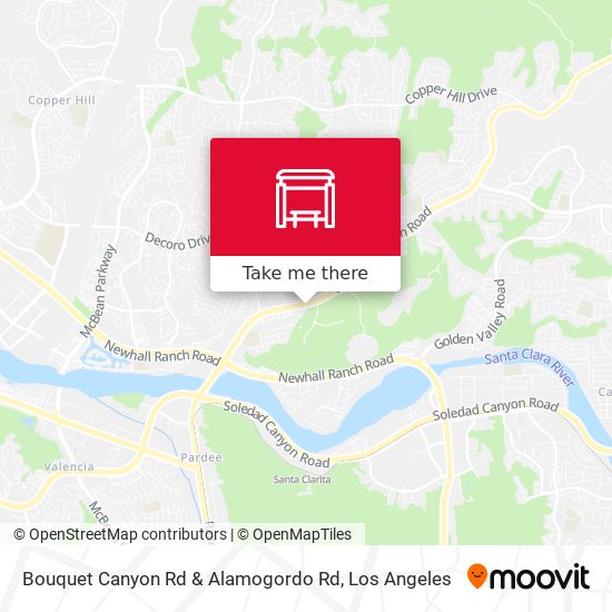 Bouquet Canyon Rd & Alamogordo Rd map