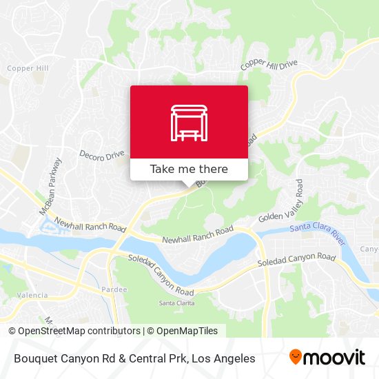 Mapa de Bouquet Canyon Rd & Central Prk