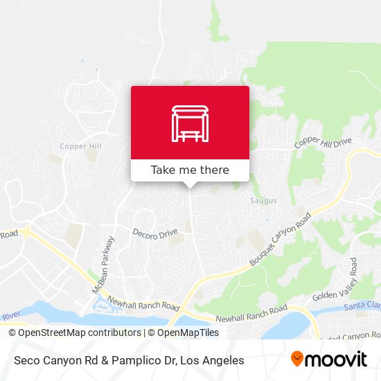 Mapa de Seco Canyon Rd & Pamplico Dr
