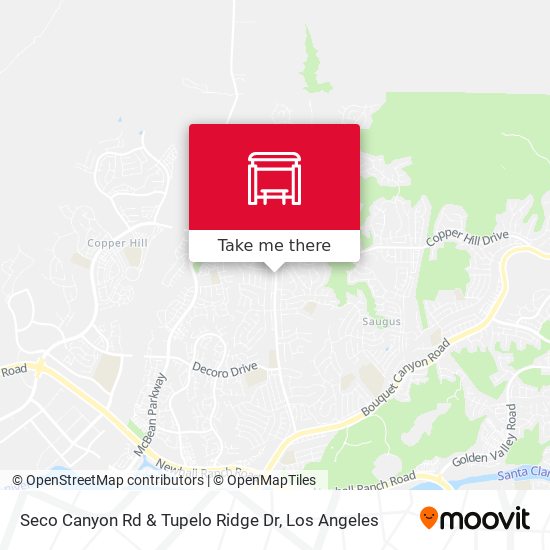 Seco Canyon Rd & Tupelo Ridge Dr map