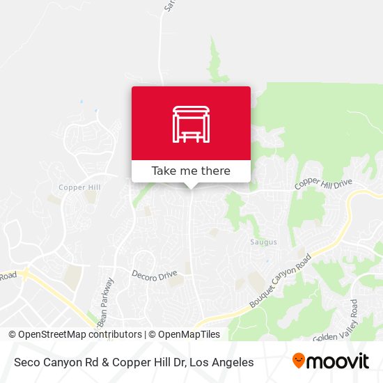 Seco Canyon Rd & Copper Hill Dr map