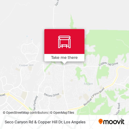 Mapa de Seco Canyon Rd & Copper Hill Dr