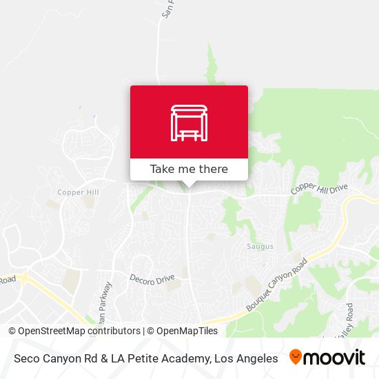 Seco Canyon Rd & LA Petite Academy map