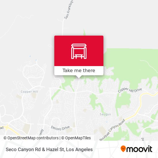Seco Canyon Rd & Hazel St map