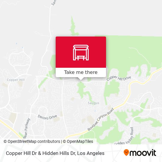 Mapa de Copper Hill Dr & Hidden Hills Dr