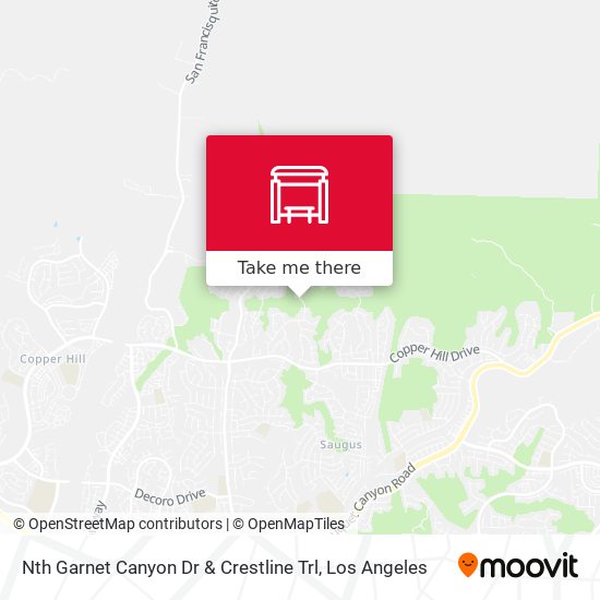 Nth Garnet Canyon Dr & Crestline Trl map