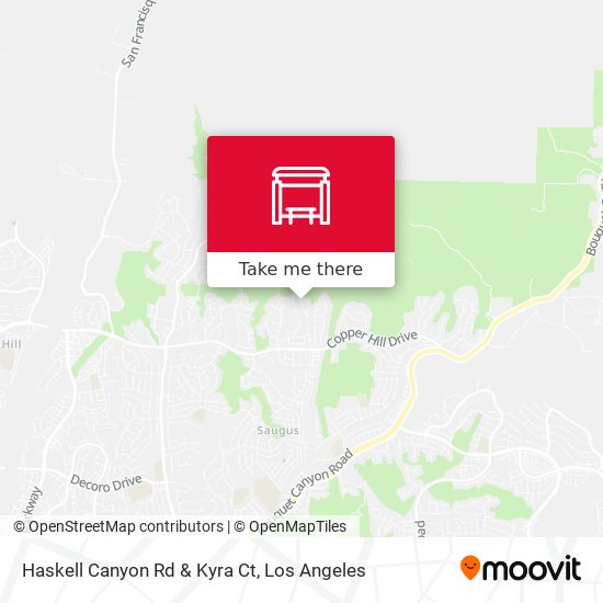 Haskell Canyon Rd & Kyra Ct map