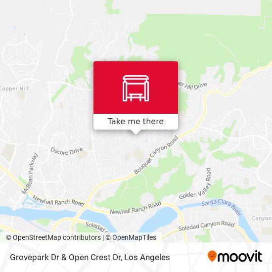 Grovepark Dr & Open Crest Dr map