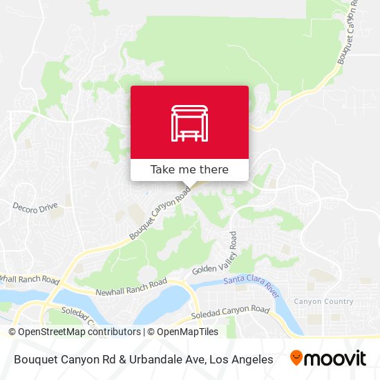 Mapa de Bouquet Canyon Rd & Urbandale Ave