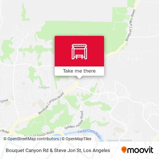 Bouquet Canyon Rd & Steve Jon St map