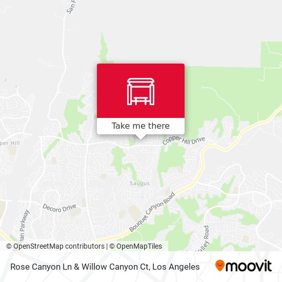 Rose Canyon Ln & Willow Canyon Ct map