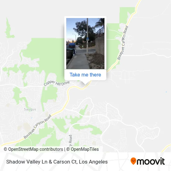 Shadow Valley Ln & Carson Ct map