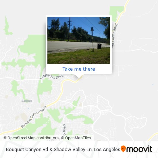 Bouquet Canyon Rd & Shadow Valley Ln map
