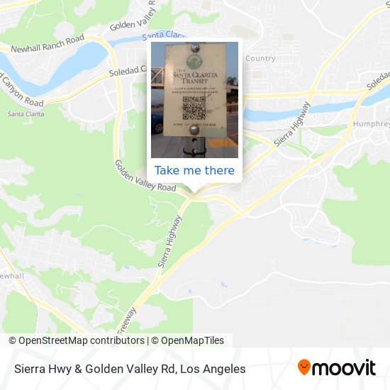 Sierra Hwy & Golden Valley Rd map