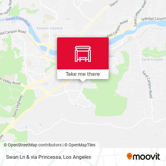 Swan Ln & via Princessa map