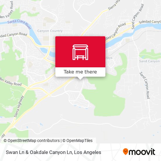 Swan Ln & Oakdale Canyon Ln map