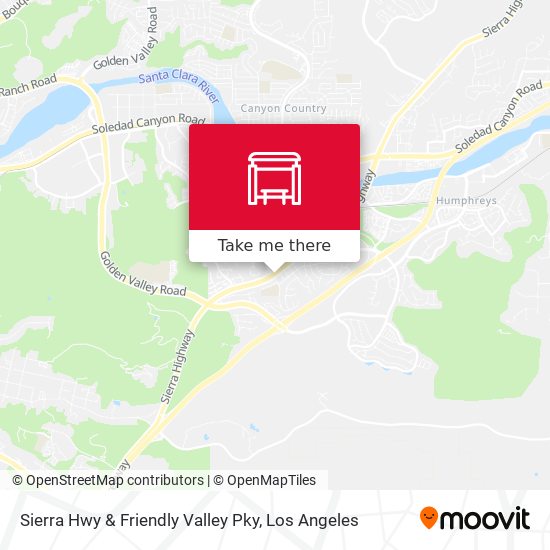 Sierra Hwy & Friendly Valley Pky map