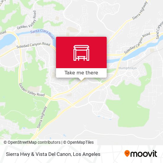 Sierra Hwy & Vista Del Canon map