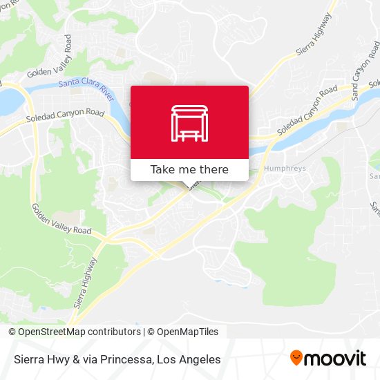 Mapa de Sierra Hwy & via Princessa