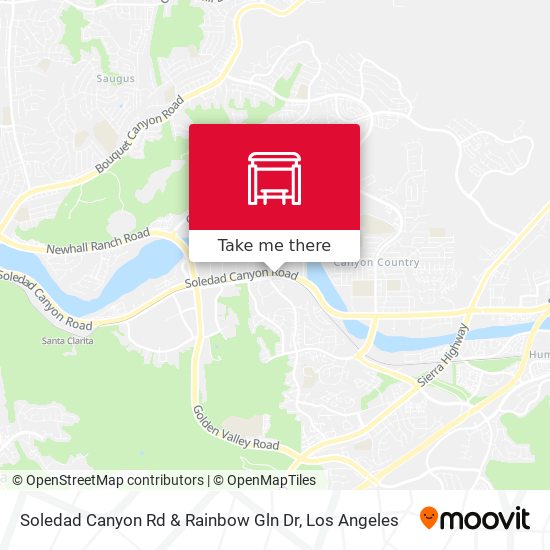 Mapa de Soledad Canyon Rd & Rainbow Gln Dr