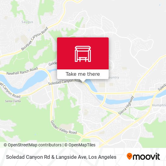 Soledad Canyon Rd & Langside Ave map