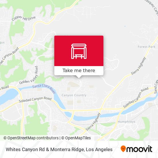 Mapa de Whites Canyon Rd & Monterra Ridge