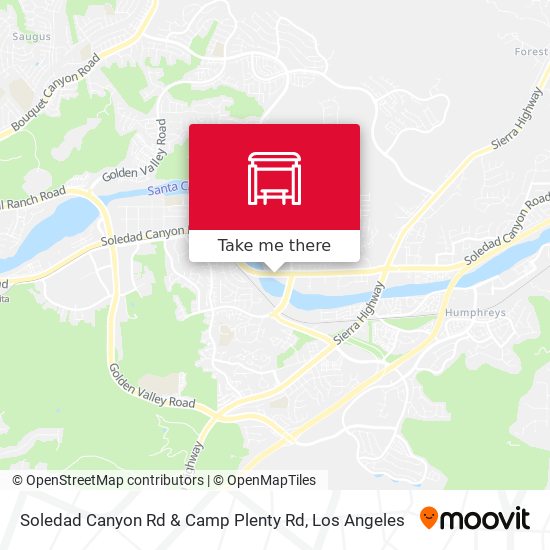 Mapa de Soledad Canyon Rd & Camp Plenty Rd