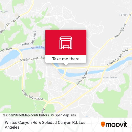 Whites Canyon Rd & Soledad Canyon Rd map