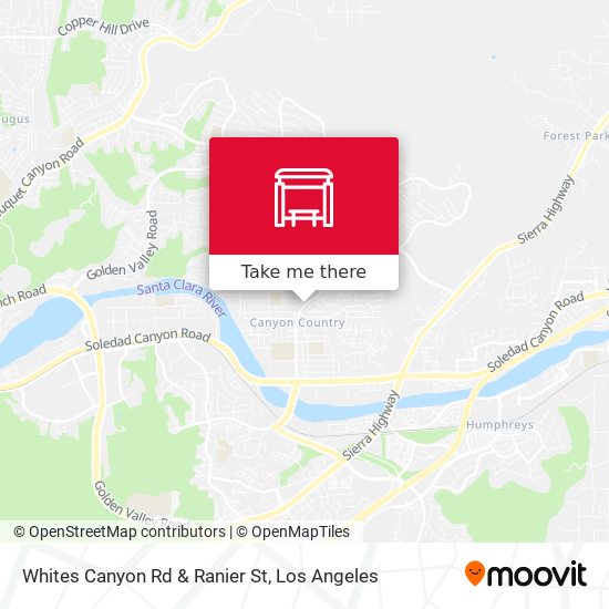 Mapa de Whites Canyon Rd & Ranier St