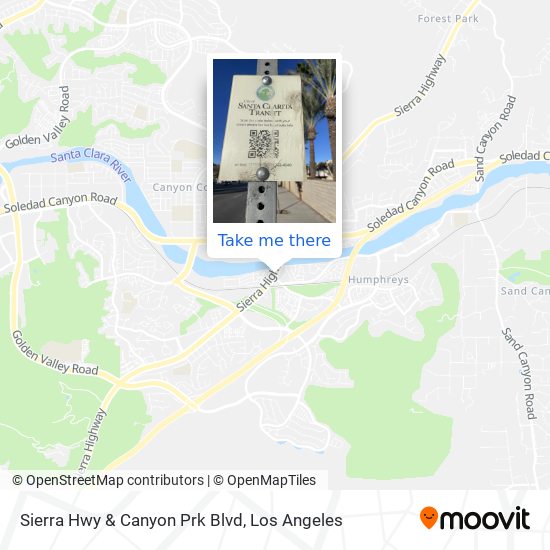 Mapa de Sierra Hwy & Canyon Prk Blvd