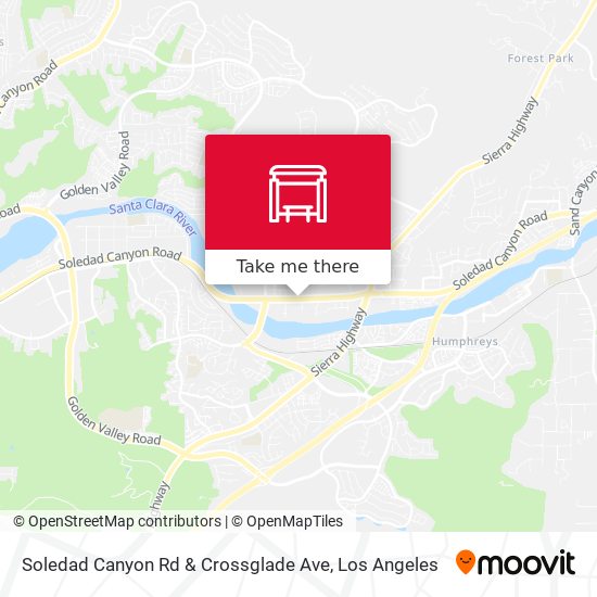 Mapa de Soledad Canyon Rd & Crossglade Ave