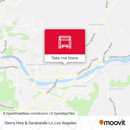Sierra Hwy & Sarabande Ln map