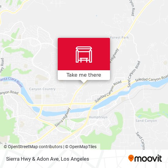 Mapa de Sierra Hwy & Adon Ave