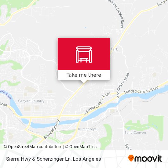 Mapa de Sierra Hwy & Scherzinger Ln