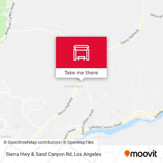 Sierra Hwy & Sand Canyon Rd map