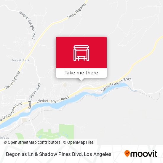 Mapa de Begonias Ln & Shadow Pines Blvd