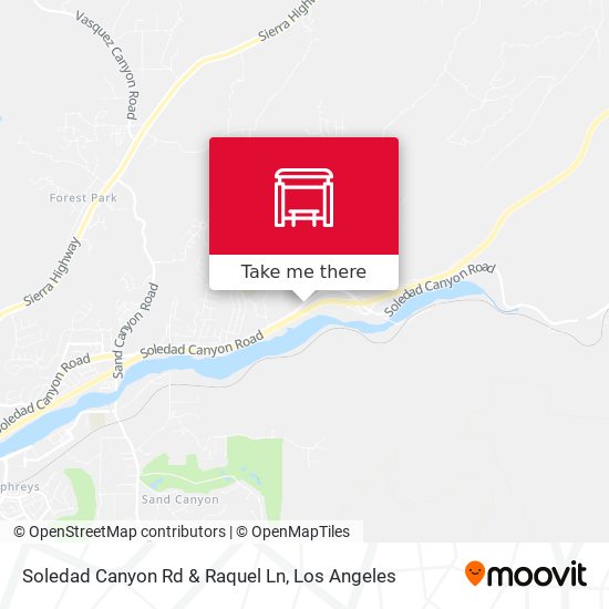 Soledad Canyon Rd & Raquel Ln map