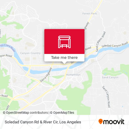 Soledad Canyon Rd & River Cir map