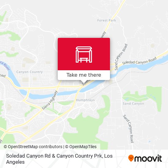 Soledad Canyon Rd & Canyon Country Prk map