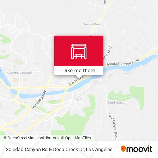 Soledad Canyon Rd & Deep Creek Dr map