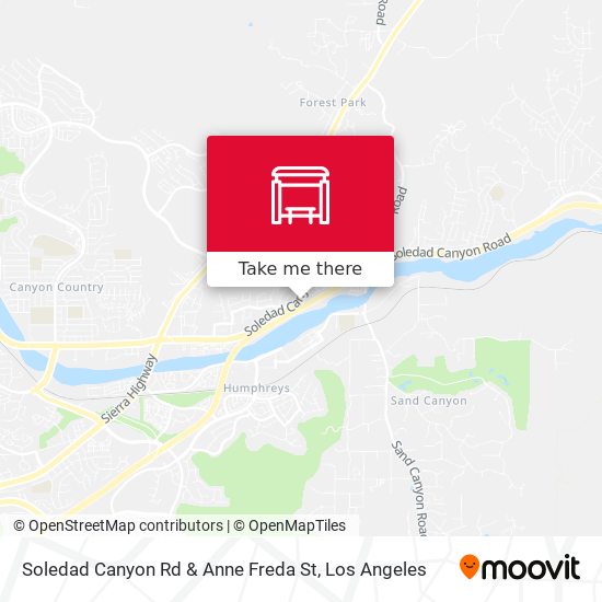 Soledad Canyon Rd & Anne Freda St map