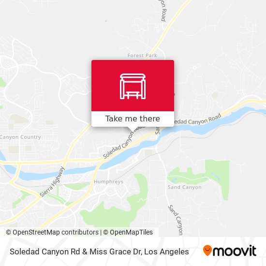 Mapa de Soledad Canyon Rd & Miss Grace Dr